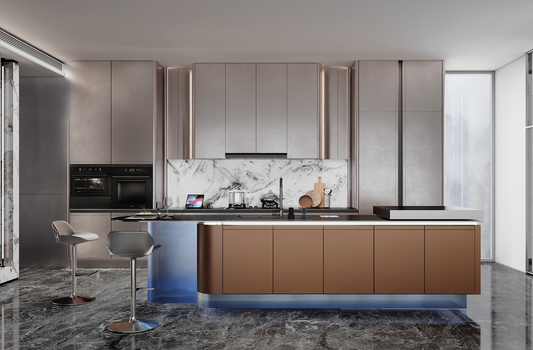 UltraSteel Series - Luxury Modern Steel Kitchen with Smart Features
