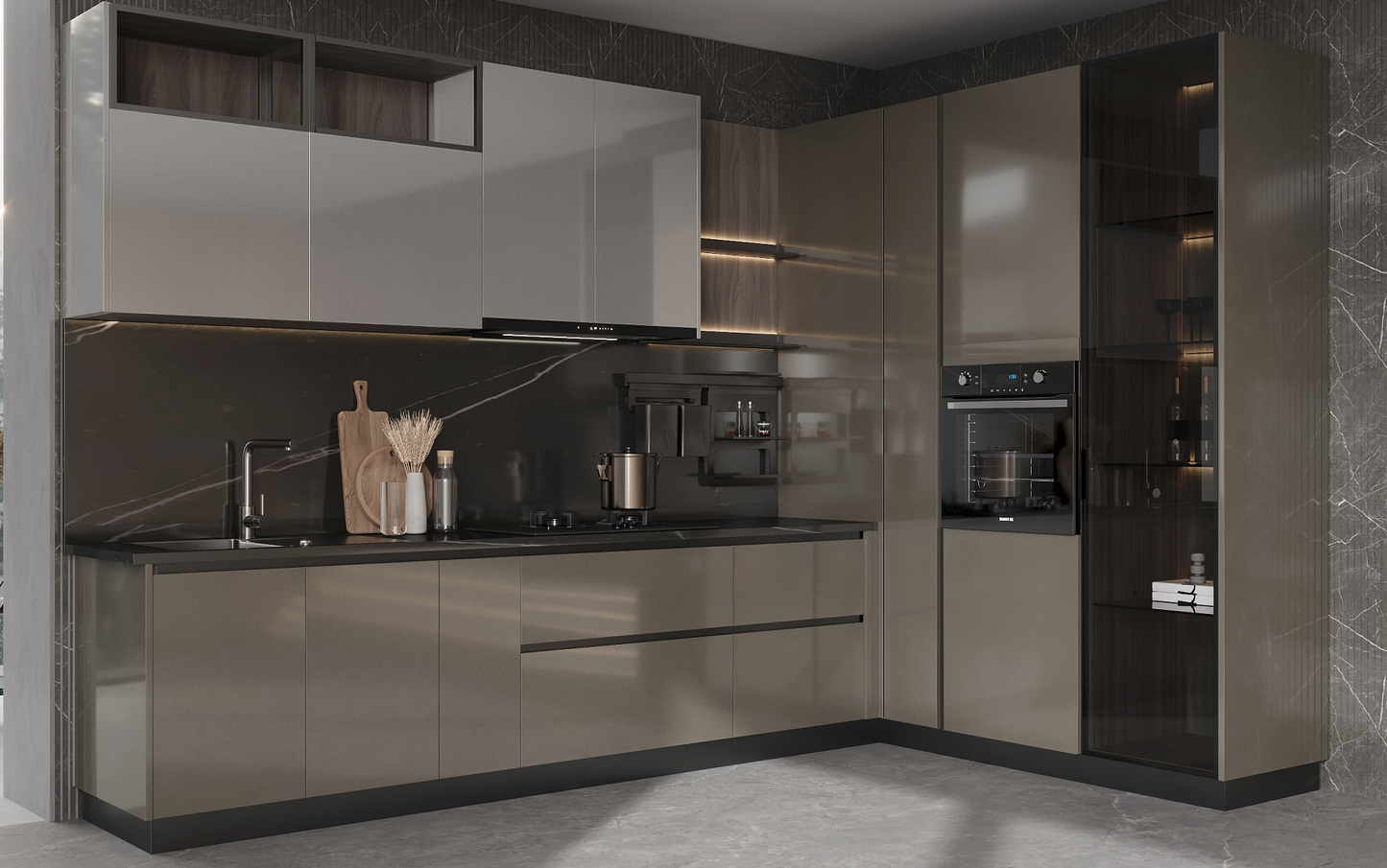 Stella Series - High Gloss Modern Kitchen Cabinets