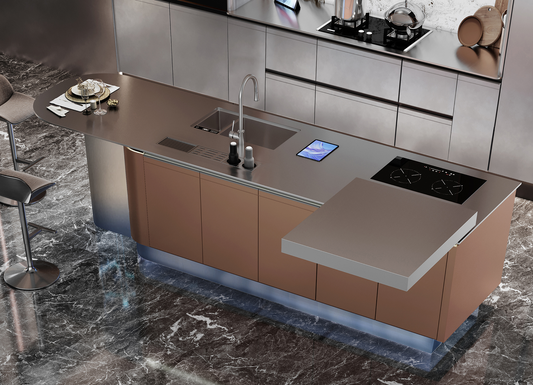 UltraSteel Series - Luxury Modern Steel Kitchen with Smart Features