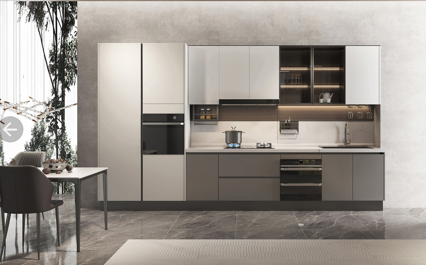 Nilan Series - Modern Neutral-Tone Kitchen