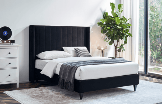 Fenton Velvet Bed - My Store