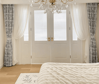 Clarendon French Floral pleat/eyelet curtains - My Store