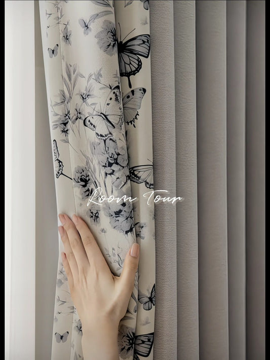Gentle Cascade blockout curtains eyelet & pleating