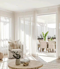 Custom wave track sheer curtains - My Store