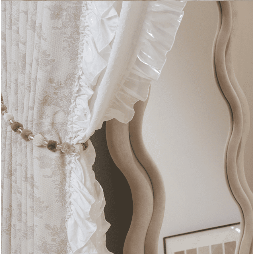 Kensington Lace custom triple pleat curtains - My Store