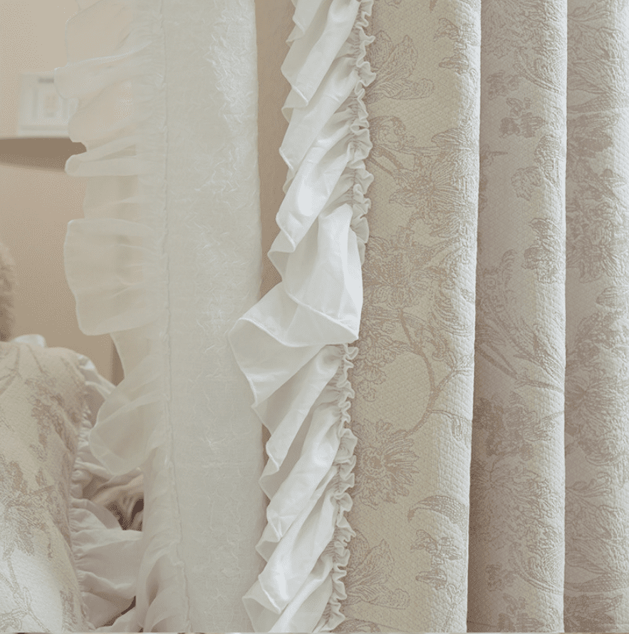 Kensington Lace custom triple pleat curtains - My Store
