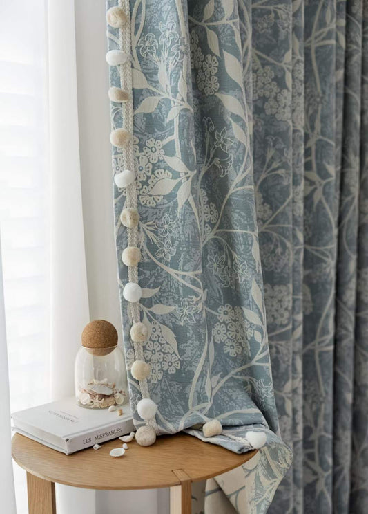Luminous Parisian custom made blockout drapes