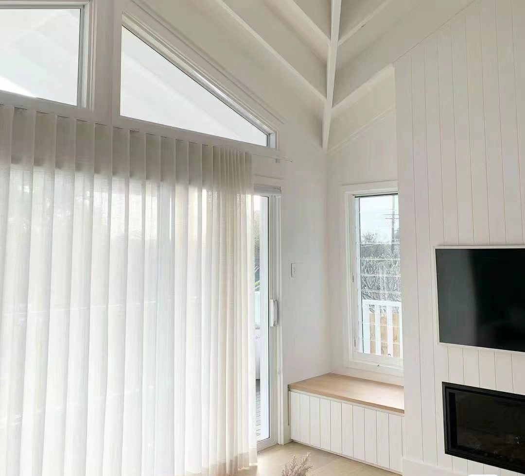 Custom wave track sheer curtains - My Store