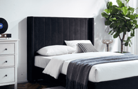 Fenton Velvet Bed - My Store
