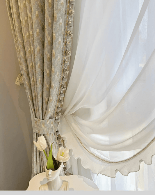 Sandringham Jacquard stylish pinch pleat & eyelet curtains