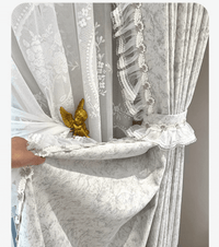 Clarendon French Floral pleat/eyelet curtains - My Store