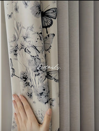 Gentle Cascade blockout curtains eyelet & pleating - My Store