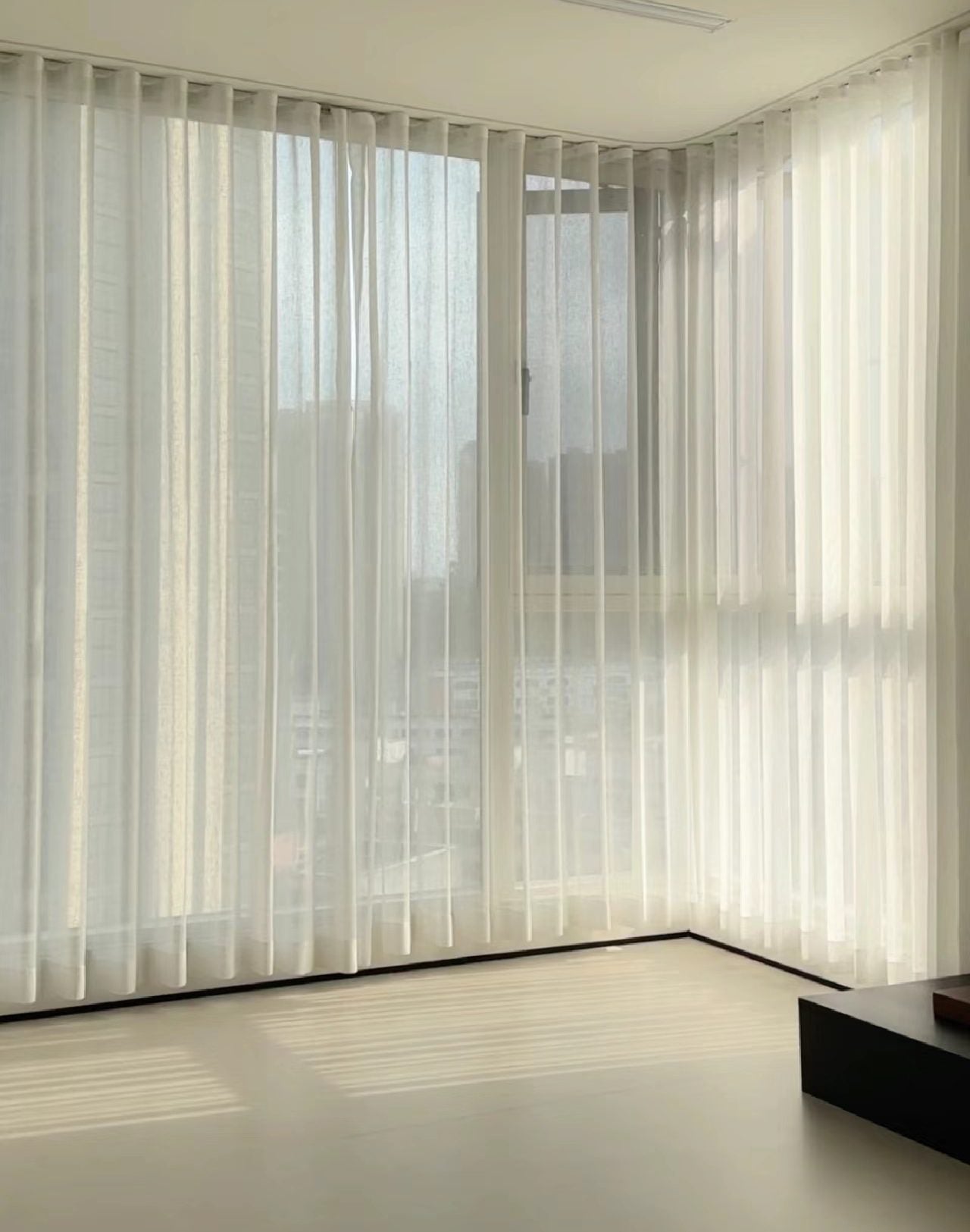 Custom wave track sheer curtains - My Store