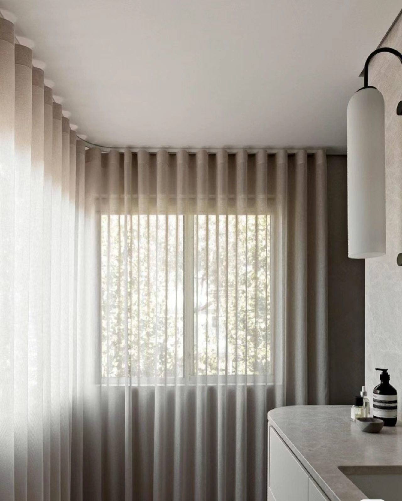 Custom S -fold wave track curtains - My Store