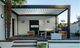Wall-Mounted Louvered Pergola for Deck or Patio