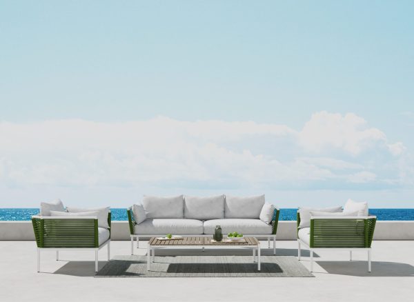 Ava Outdoor 4 Pce Sofa Set