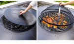 Outdoor barbecue table