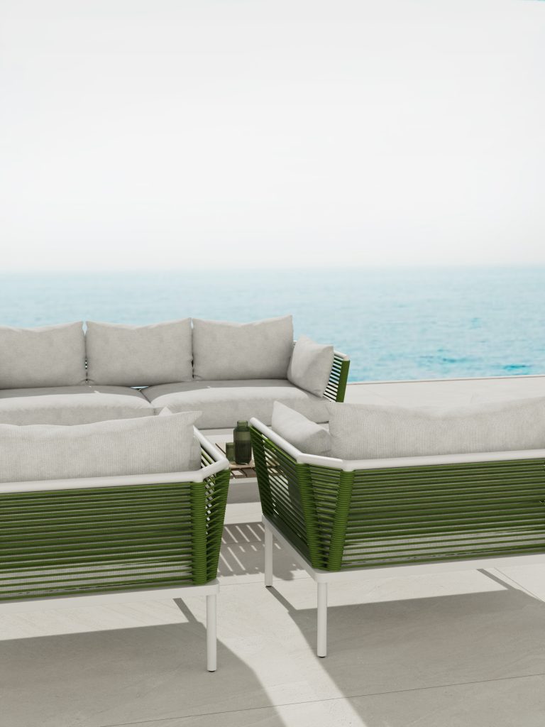 Ava Outdoor 4 Pce Sofa Set
